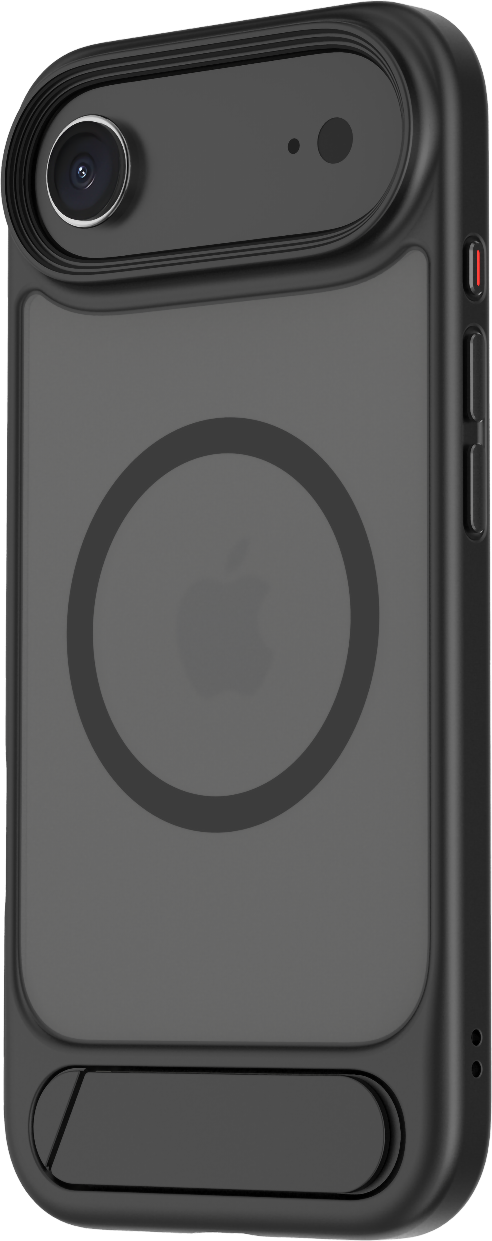 TEKNE Hybrid Frost Matte with stand Case for iPhone 17 Air-Black