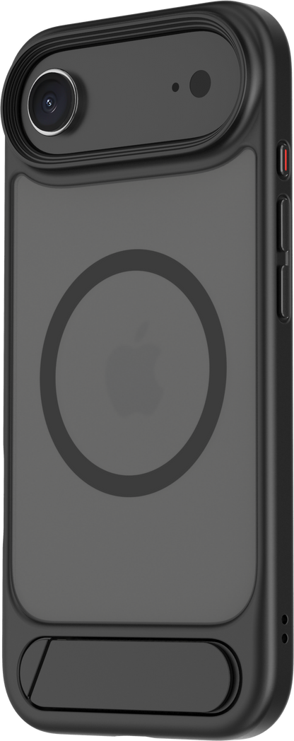 TEKNE Hybrid Frost Matte with stand Case for iPhone 17 Air-Black