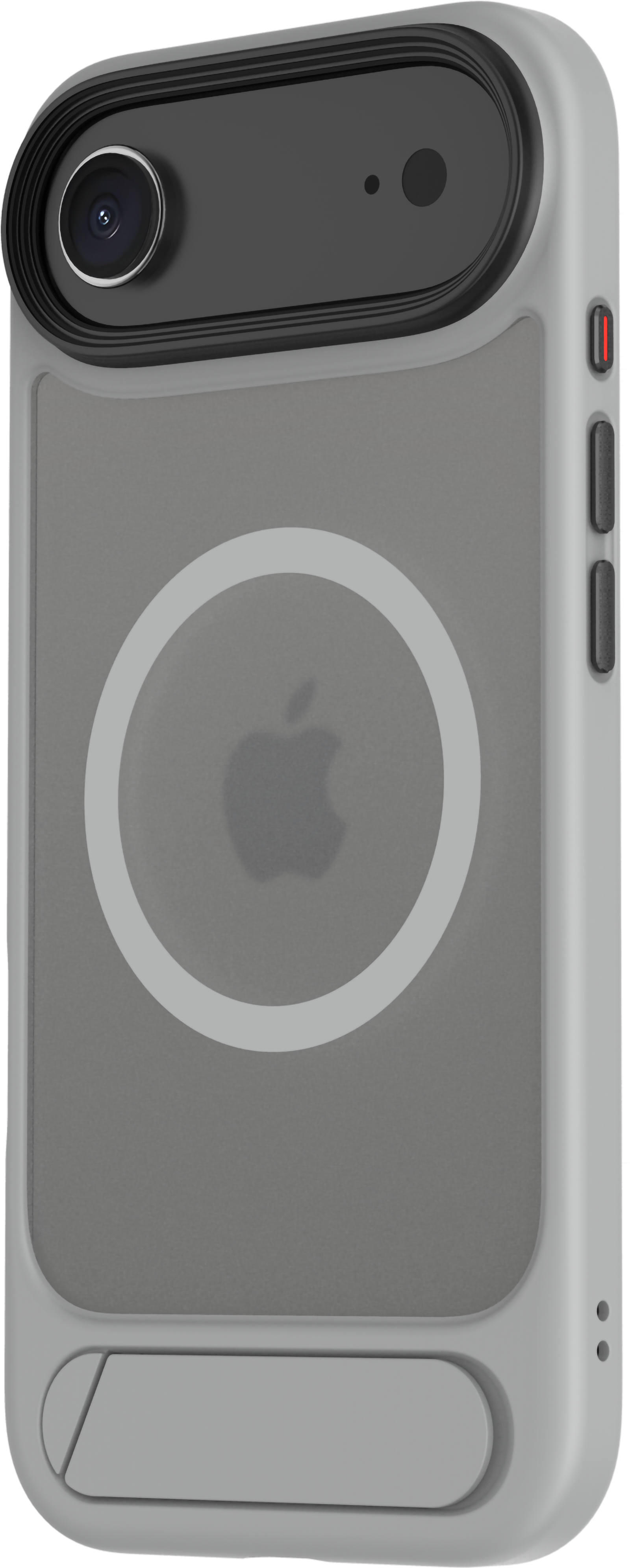 TEKNE Hybrid Frost Matte with stand Case for iPhone 17 Air-Grey
