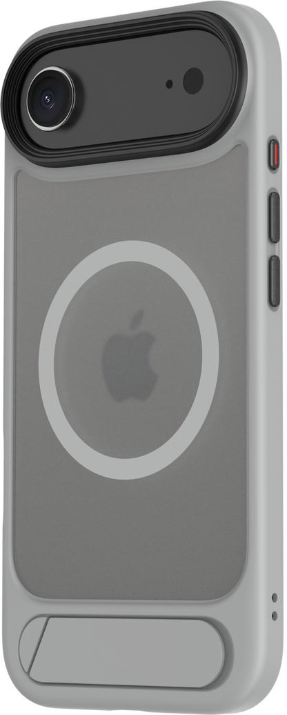 TEKNE Hybrid Frost Matte with stand Case for iPhone 17 Air-Grey