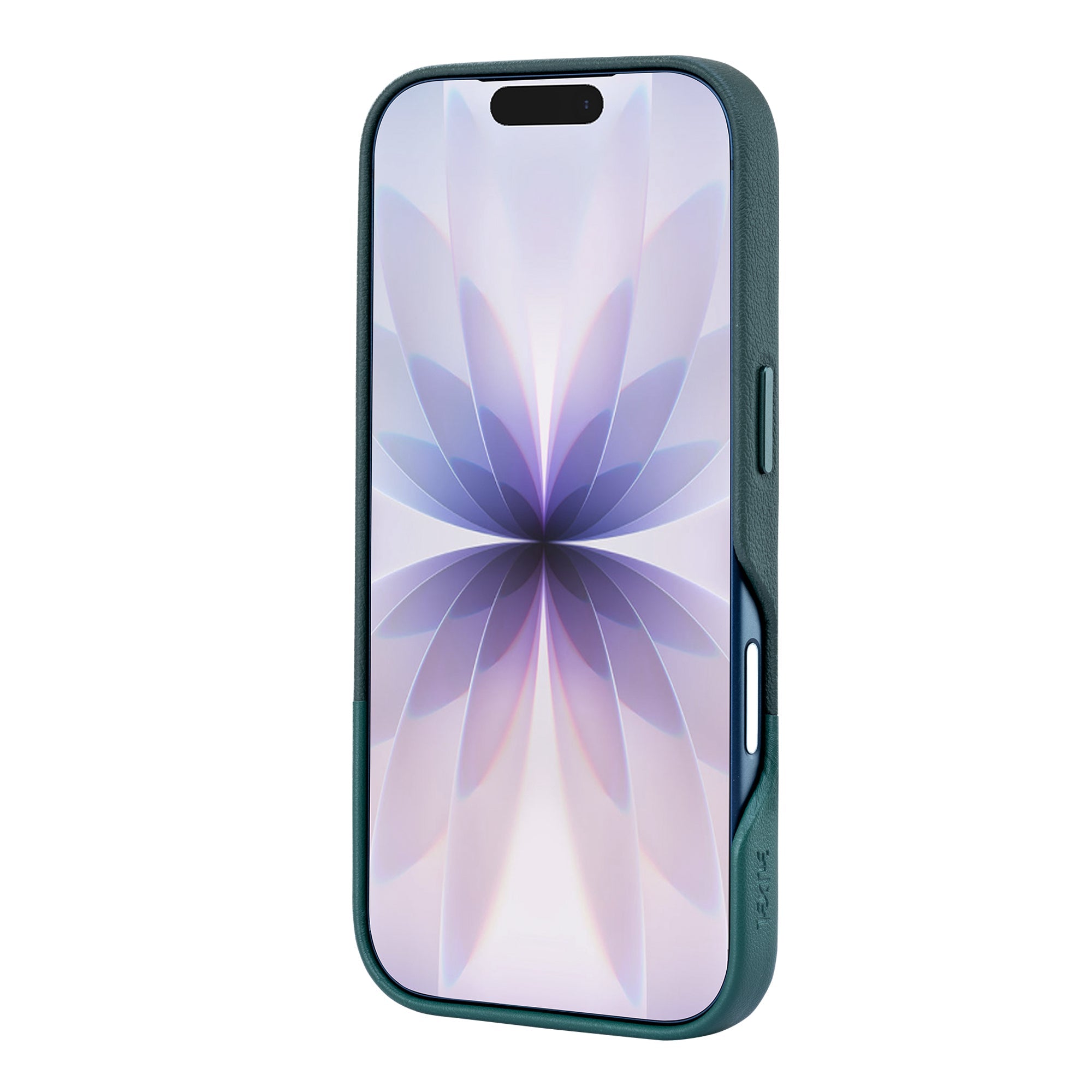 TEKNE DualTone Vegan Leather Case for iPhone 17  Pro- Green