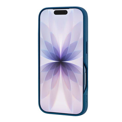 TEKNE DualTone Vegan Leather Case for iPhone 17  Pro- Blue