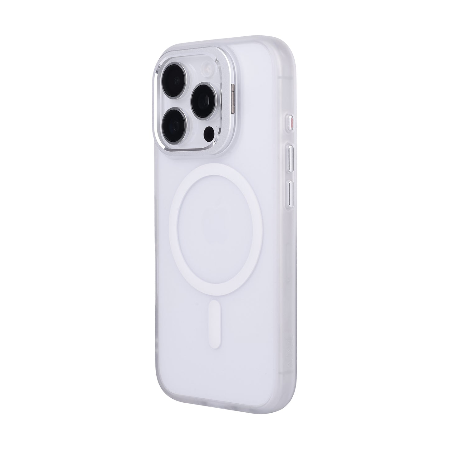 Tekne CLEAR Case with Camera Stand for iPhone 16 Pro Max | Slim, Transparent & Scratch-Resistant - White
