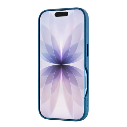 TEKNE DualTone Vegan Leather Case for iPhone 17 -Blue