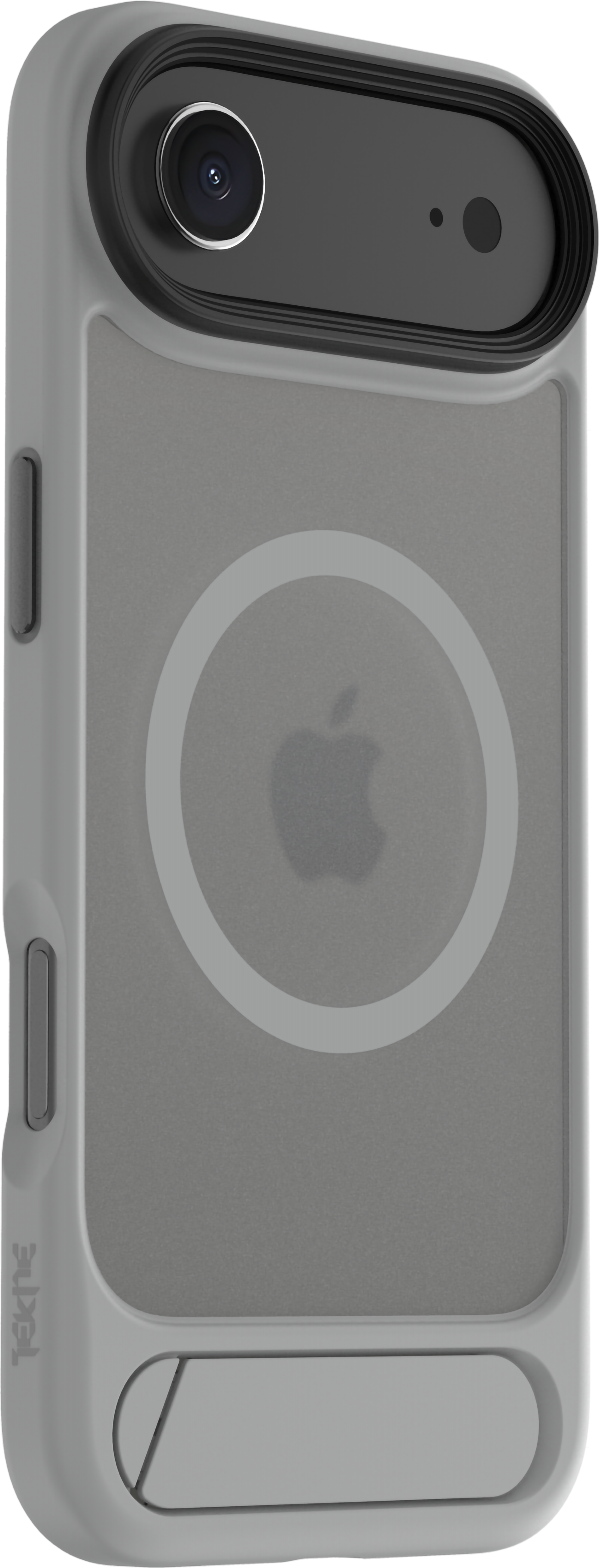 TEKNE Hybrid Frost Matte with stand Case for iPhone 17 Air-Grey
