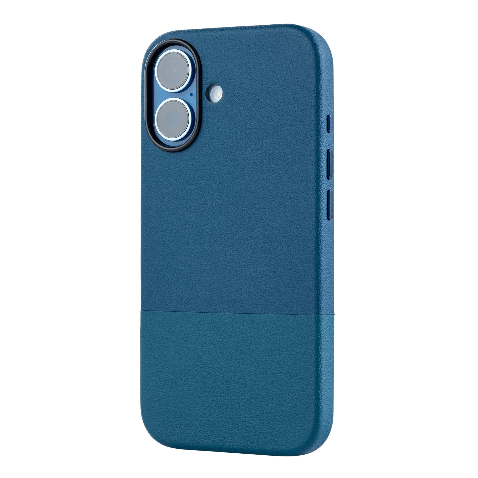 TEKNE DualTone Vegan Leather Case for iPhone 17 -Blue