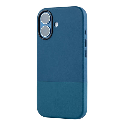 TEKNE DualTone Vegan Leather Case for iPhone 17 -Blue