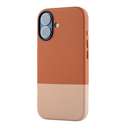 TEKNE DualTone Vegan Leather Case for iPhone 17-Brown