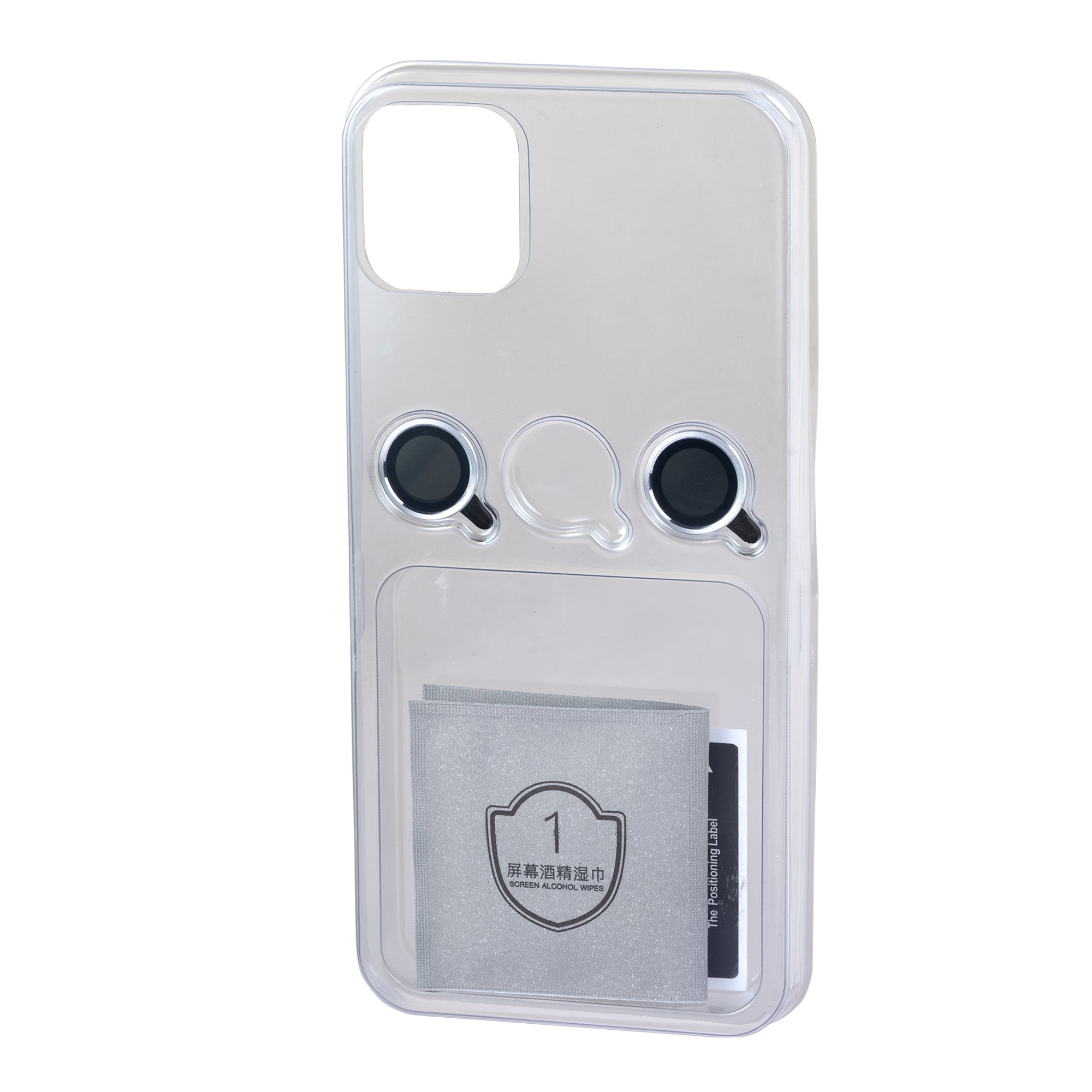 Tekne CLEAR Case with Camera stand for iPhone 16 Plus-White
