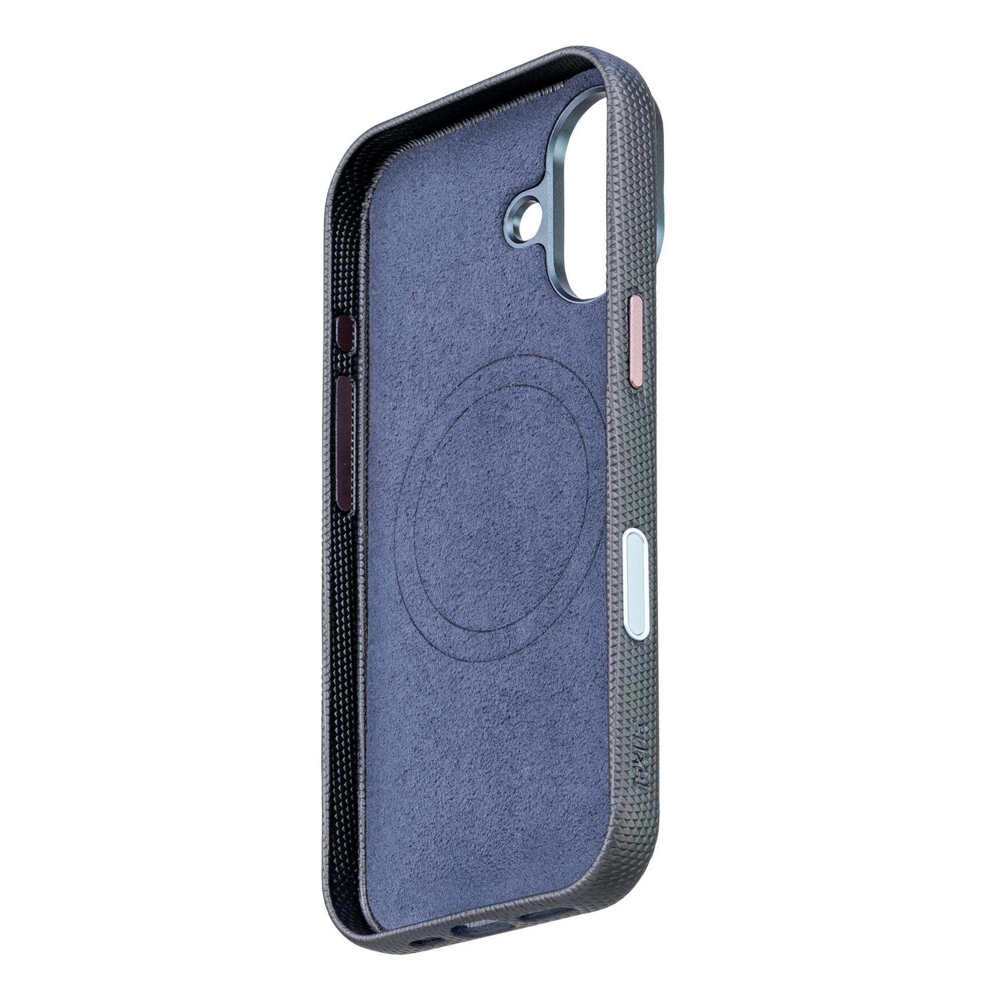 Tekne Textura Vegan Leather Case  for iPhone 17-Grey