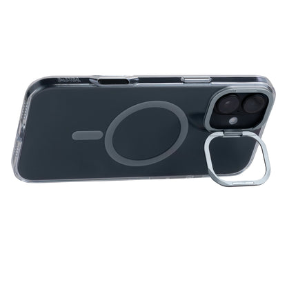 Tekne CRYSTAL Case with Metal Camera Stand for iPhone 16 Plus-Grey