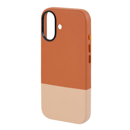 TEKNE DualTone Vegan Leather Case for iPhone 17-Brown