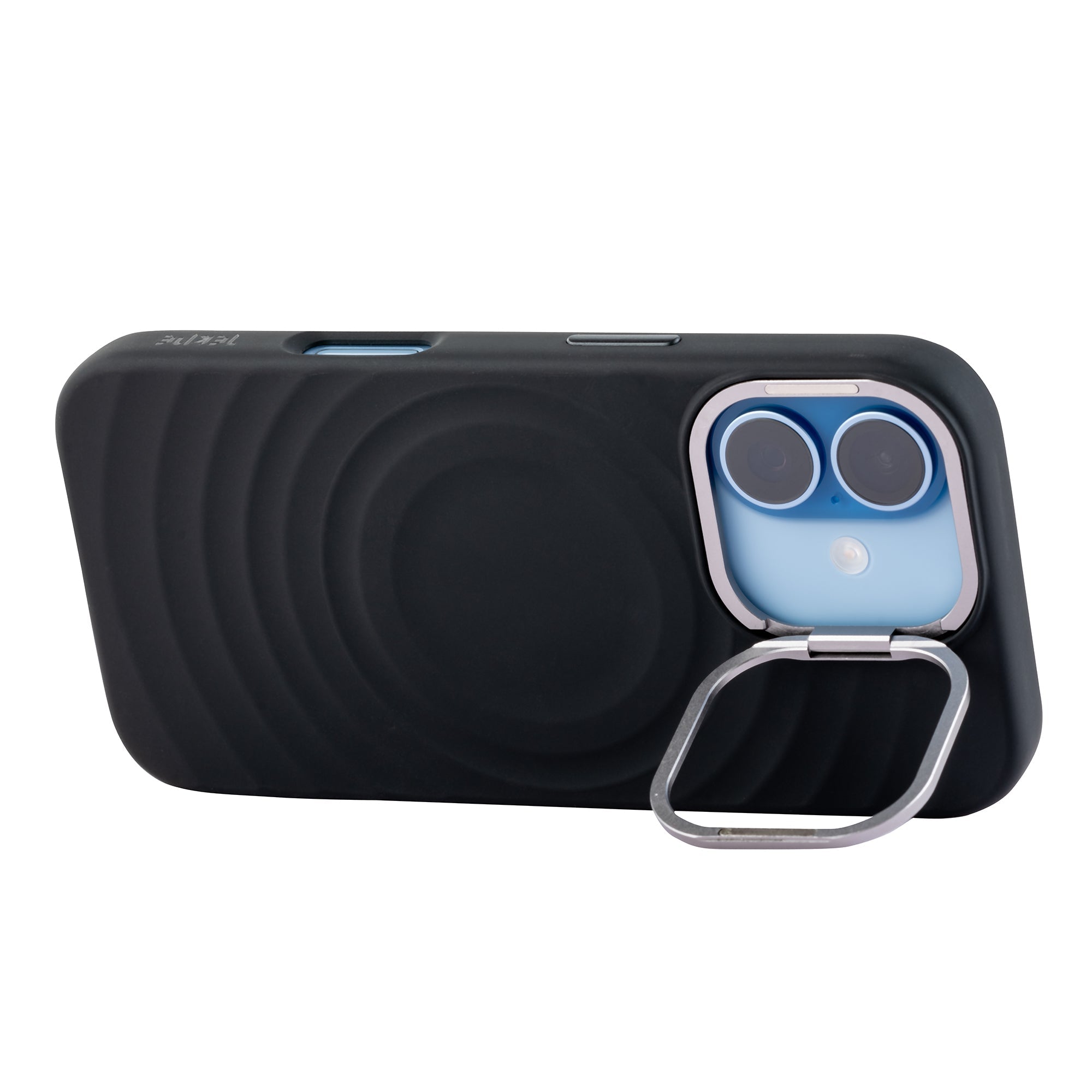 TEKNE WaveStand Silicone Case for iPhone 17- Black