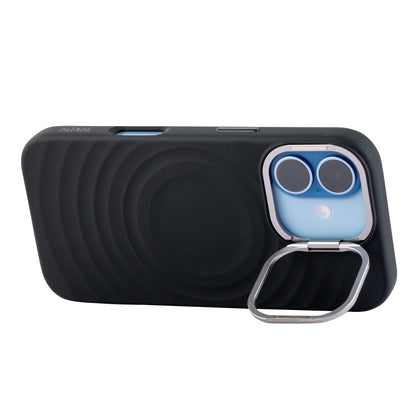 TEKNE WaveStand Silicone Case for iPhone 17- Black