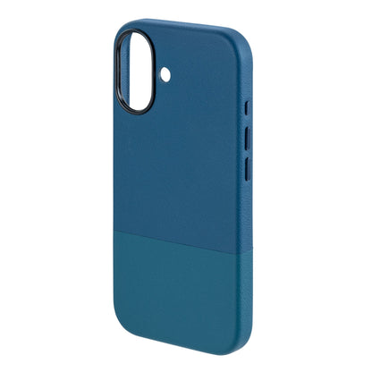 TEKNE DualTone Vegan Leather Case for iPhone 17 -Blue