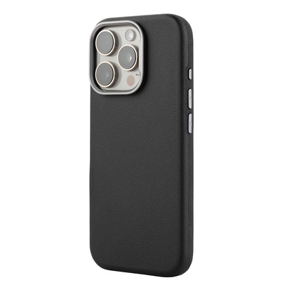 Tekne Vegan Leather Case for iPhone 16 Pro-Black