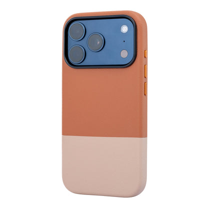 TEKNE DualTone Vegan Leather Case for iPhone 17  Pro- Brown