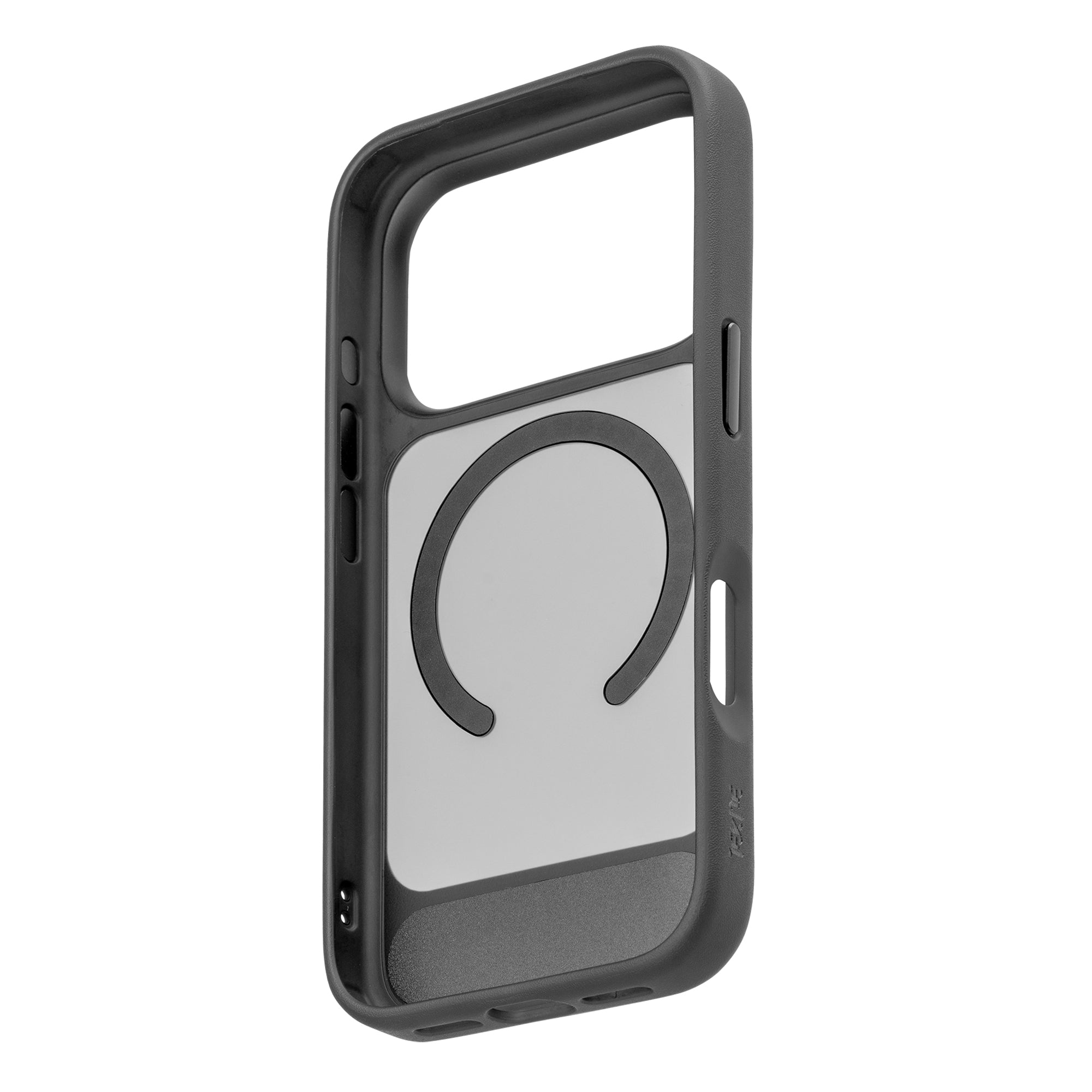 TEKNE Hybrid Frost Matte with stand Case for iPhone 17 Pro-Black