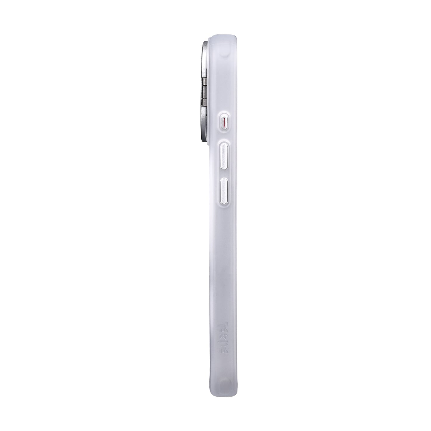 Tekne CLEAR Case with Camera Stand for iPhone 16 Pro Max | Slim, Transparent & Scratch-Resistant - White