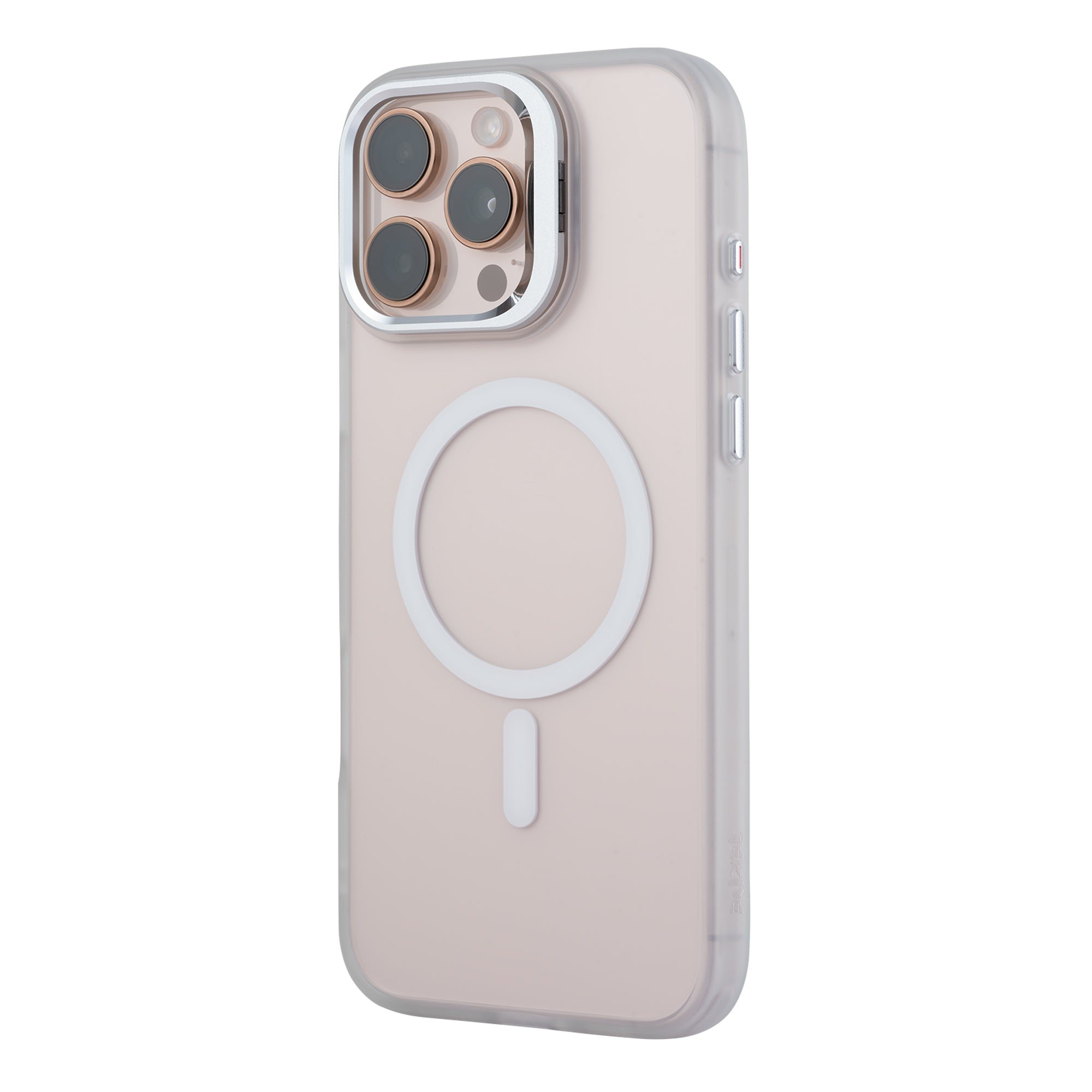 Tekne CRYSTAL Case with Metal Camera Stand for iPhone 16 Pro Max-Grey