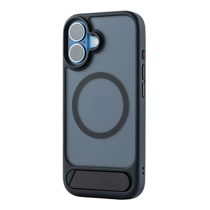 TEKNE Hybrid Frost Matte with stand Case for iPhone 17-Black