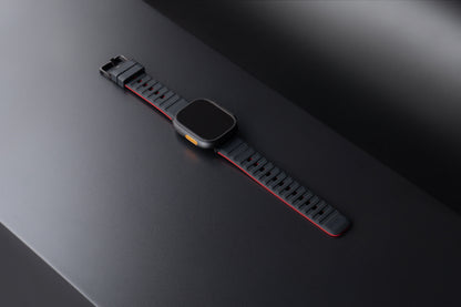Tekne Classic Silicone Sports Band|Black-Red