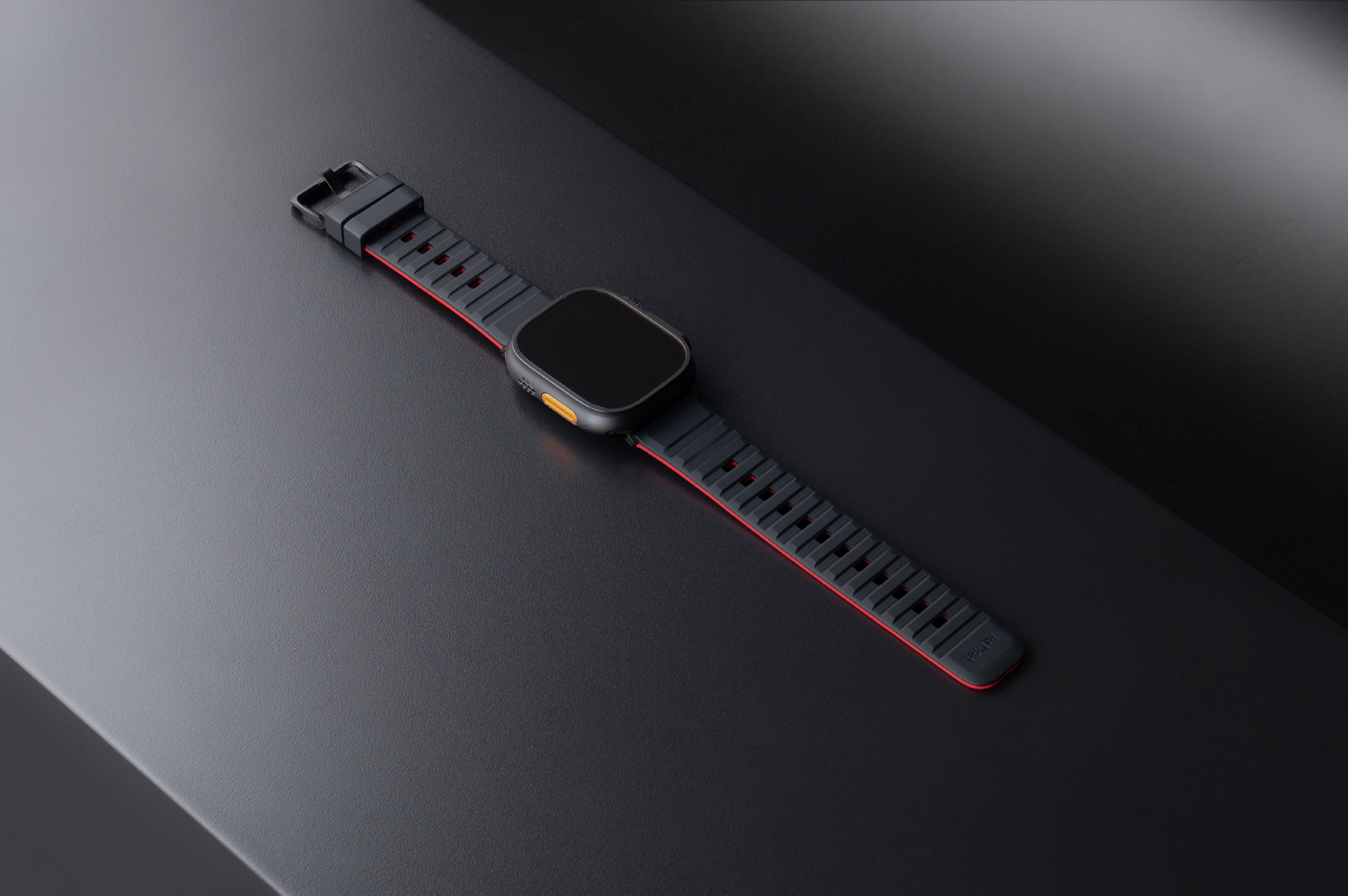 Tekne Classic Silicone Sports Band|Black-Red