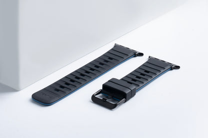 Tekne Classic Silicone Sports Band|Black-Blue