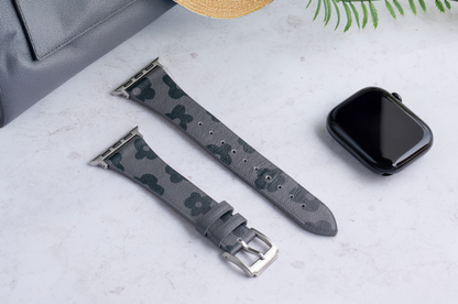 Tekne Floro Leather Band|Black