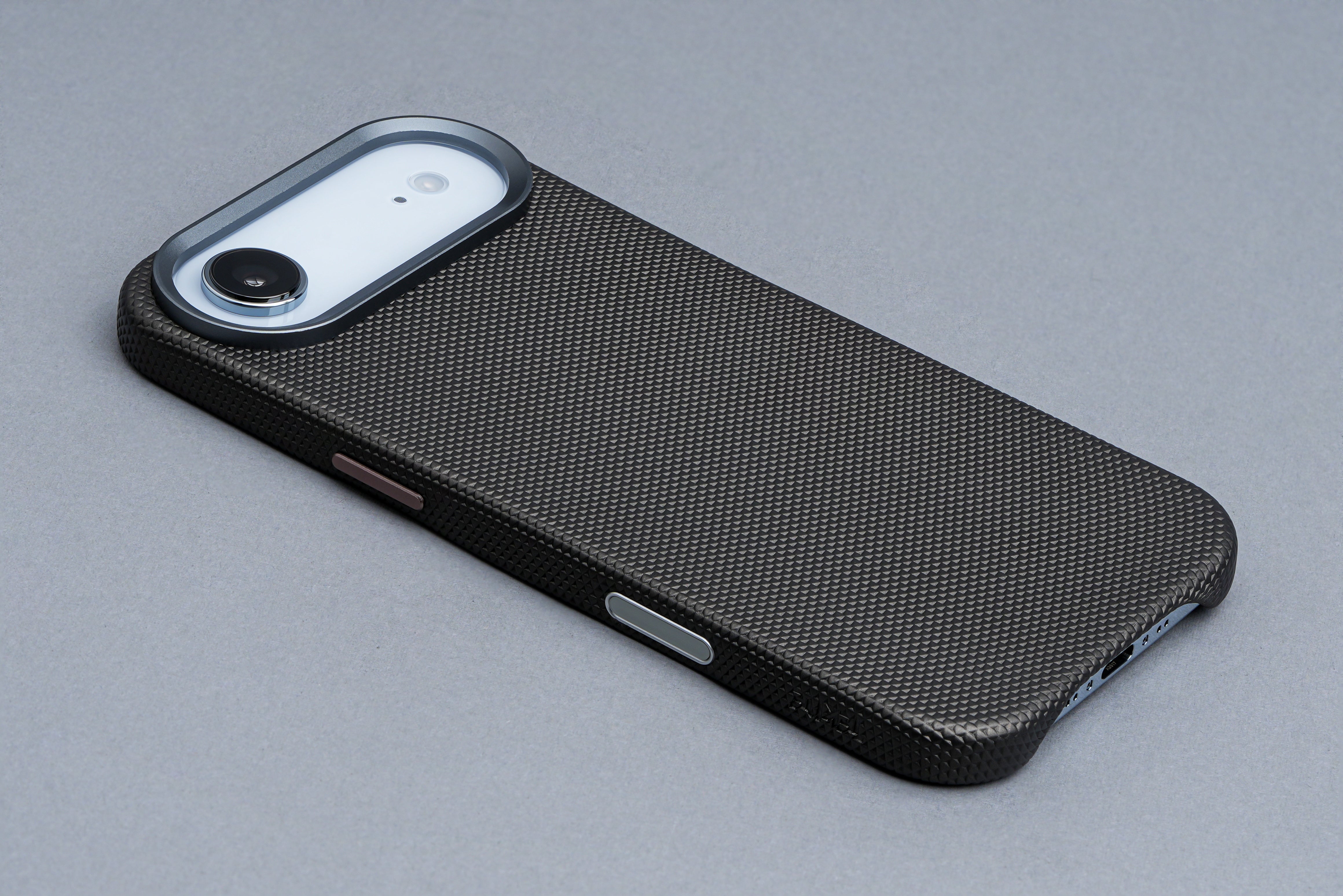 Tekne Textura Vegan Leather Case for iPhone 17 Air-Grey