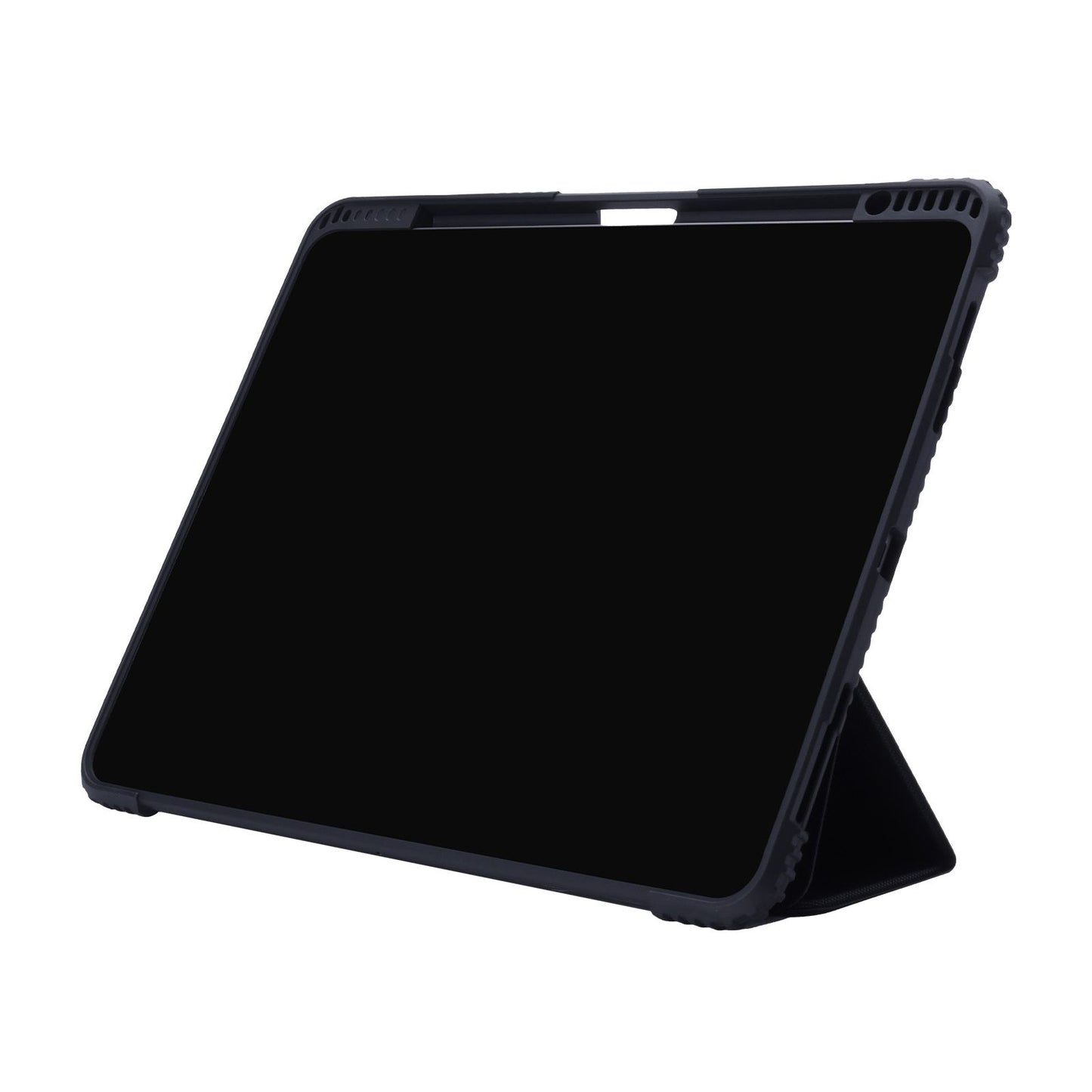 Tekne Shockproof Vegan Leather Case for iPad Air 13 M2 | Stand Function | Drop Protection - Black