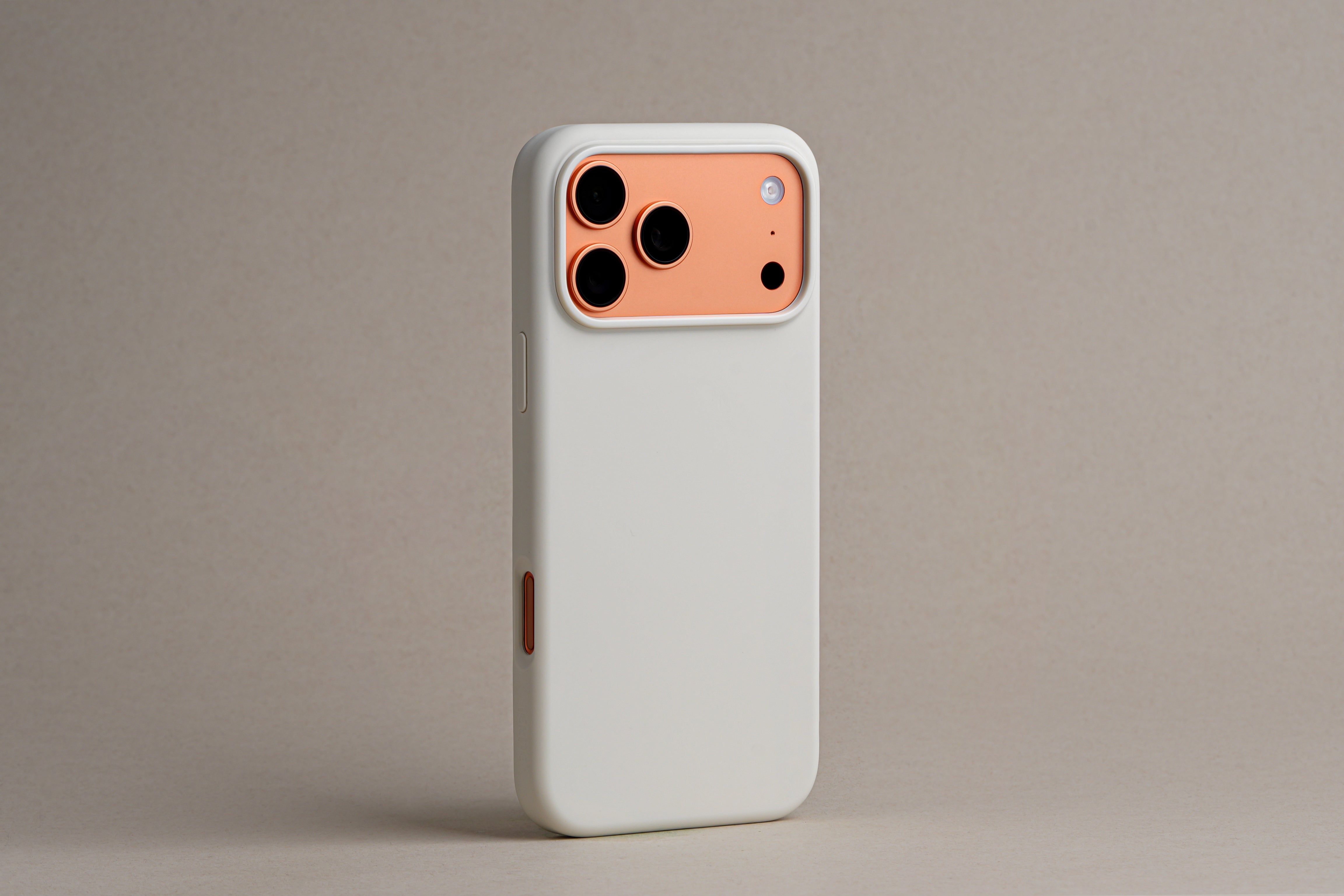 TEKNE Silicone Case Compatible with MagSafe for iPhone 17 Pro Max-Beige