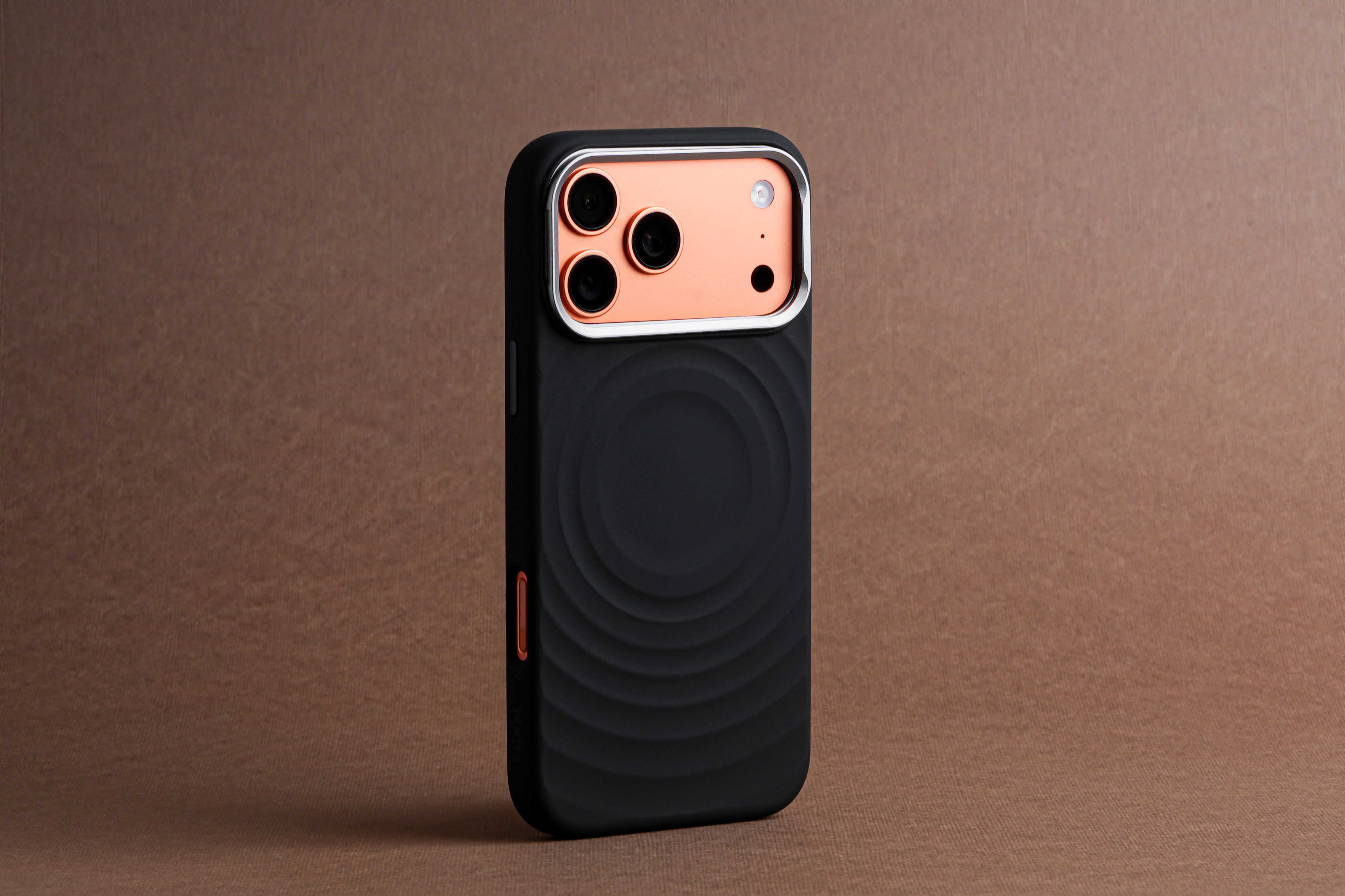 TEKNE WaveStand Silicone Case for iPhone 17 Pro Max- Black