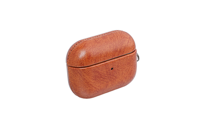 TEKNE Vegan Leather case for Airpods-Tan brown