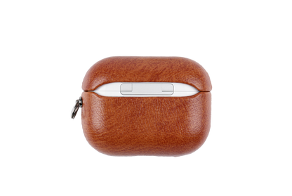 TEKNE Vegan Leather case for Airpods-Tan brown