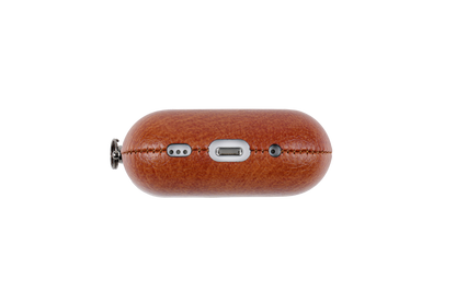 TEKNE Vegan Leather case for Airpods-Tan brown