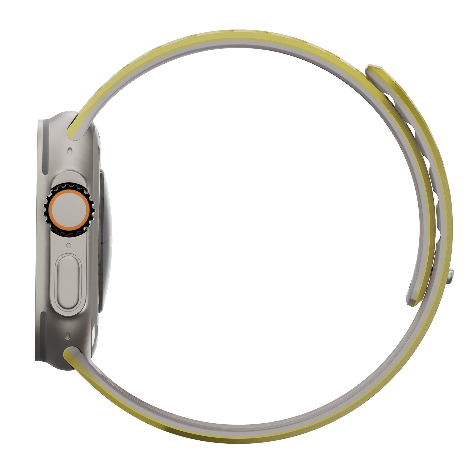 Tekne Combat Silicone Band|Yellow-Grey