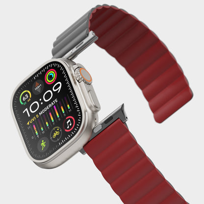 Tekne Reversible Magnetic Silicone Band|Grey-Red