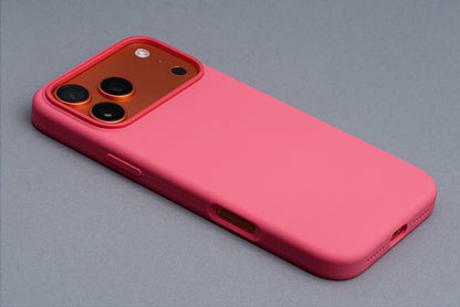 TEKNE Silicone Case Compatible with MagSafe for iPhone 17 Pro Max-Pink
