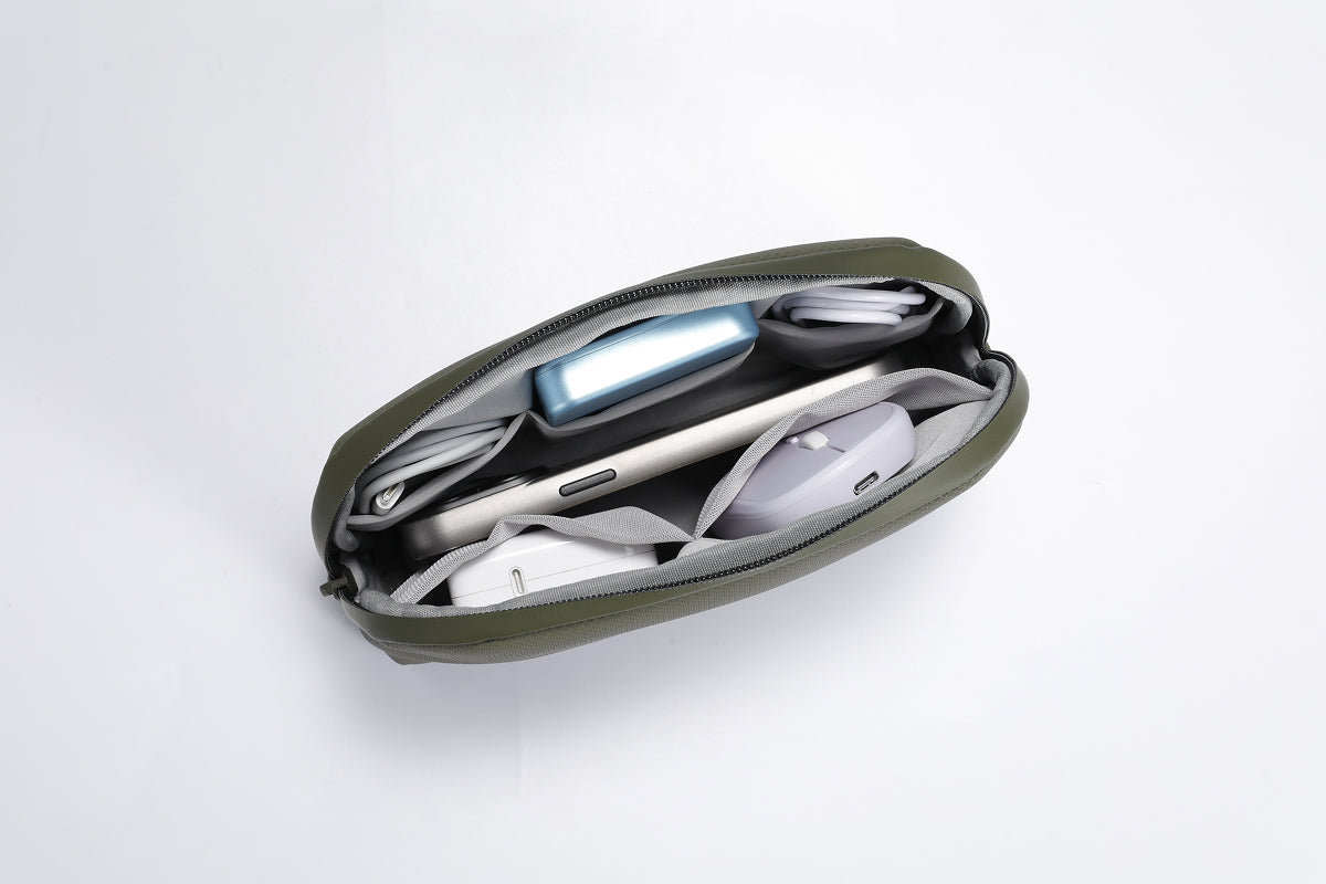 TEKNE Mini Tech Organiser-Green