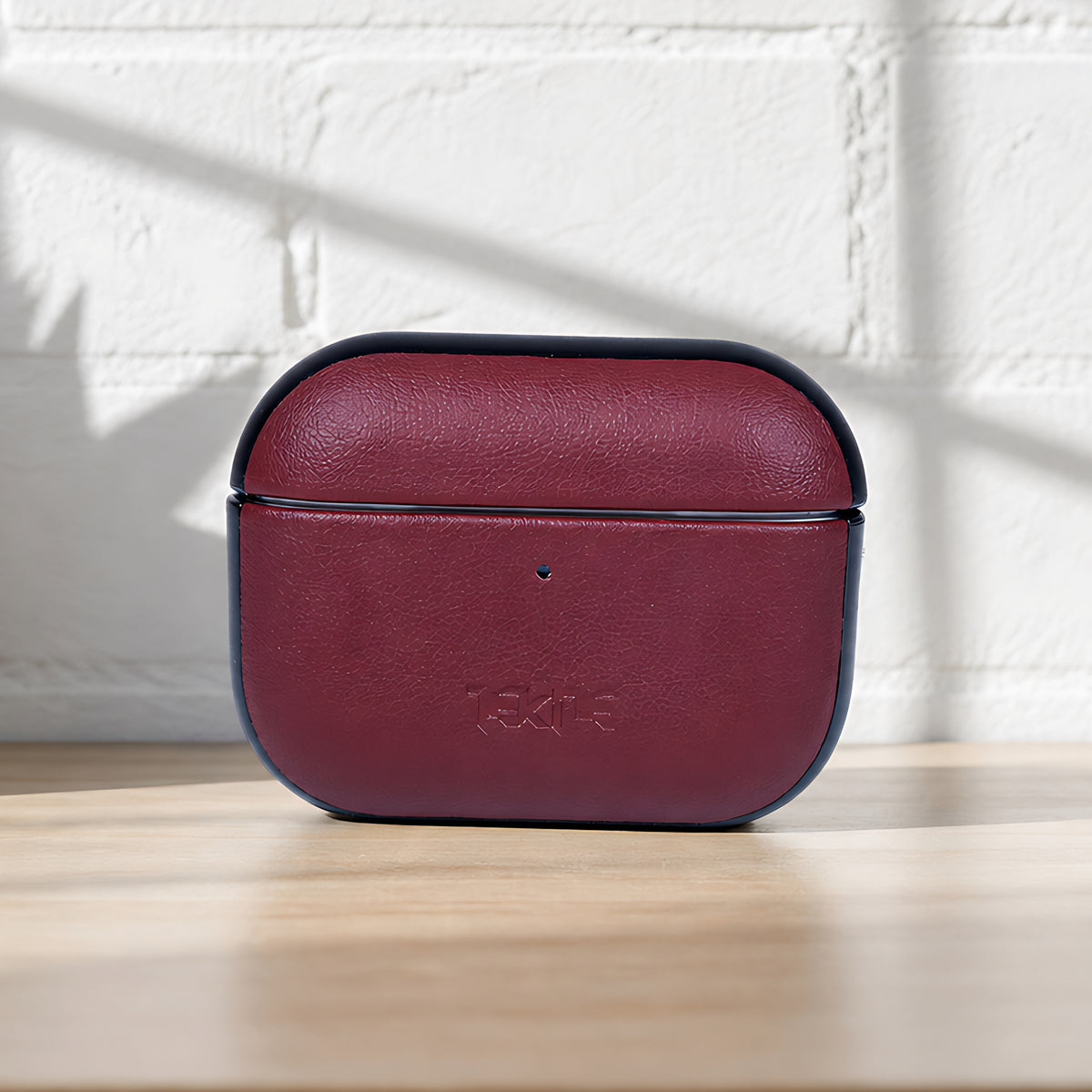 TEKNE Dual tone Vegan Leather case-Dark Brown