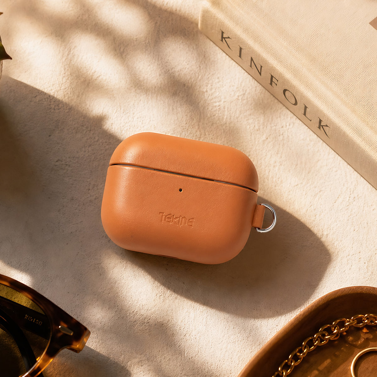TEKNE Vegan Leather case -Brown