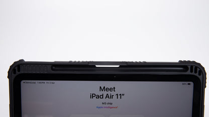 TEKNE Shockproof vegan leather case with stand function for New  iPad 11" -Black
