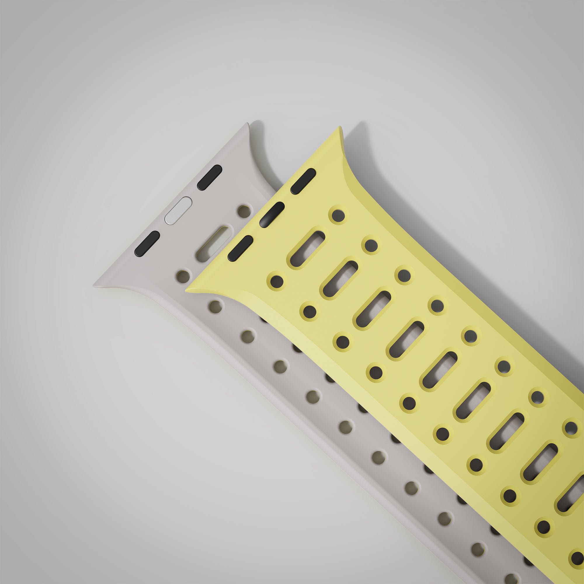 Tekne Combat Silicone Band|Yellow-Grey
