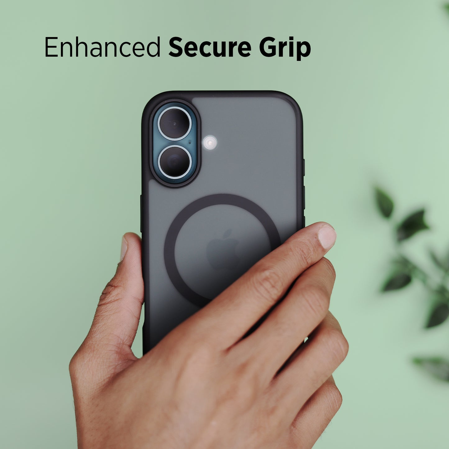 Tekne Matt MagSafe Case for iPhone 16 | Matte Finish | MagSafe Compatible & Scratch-Resistant - Black