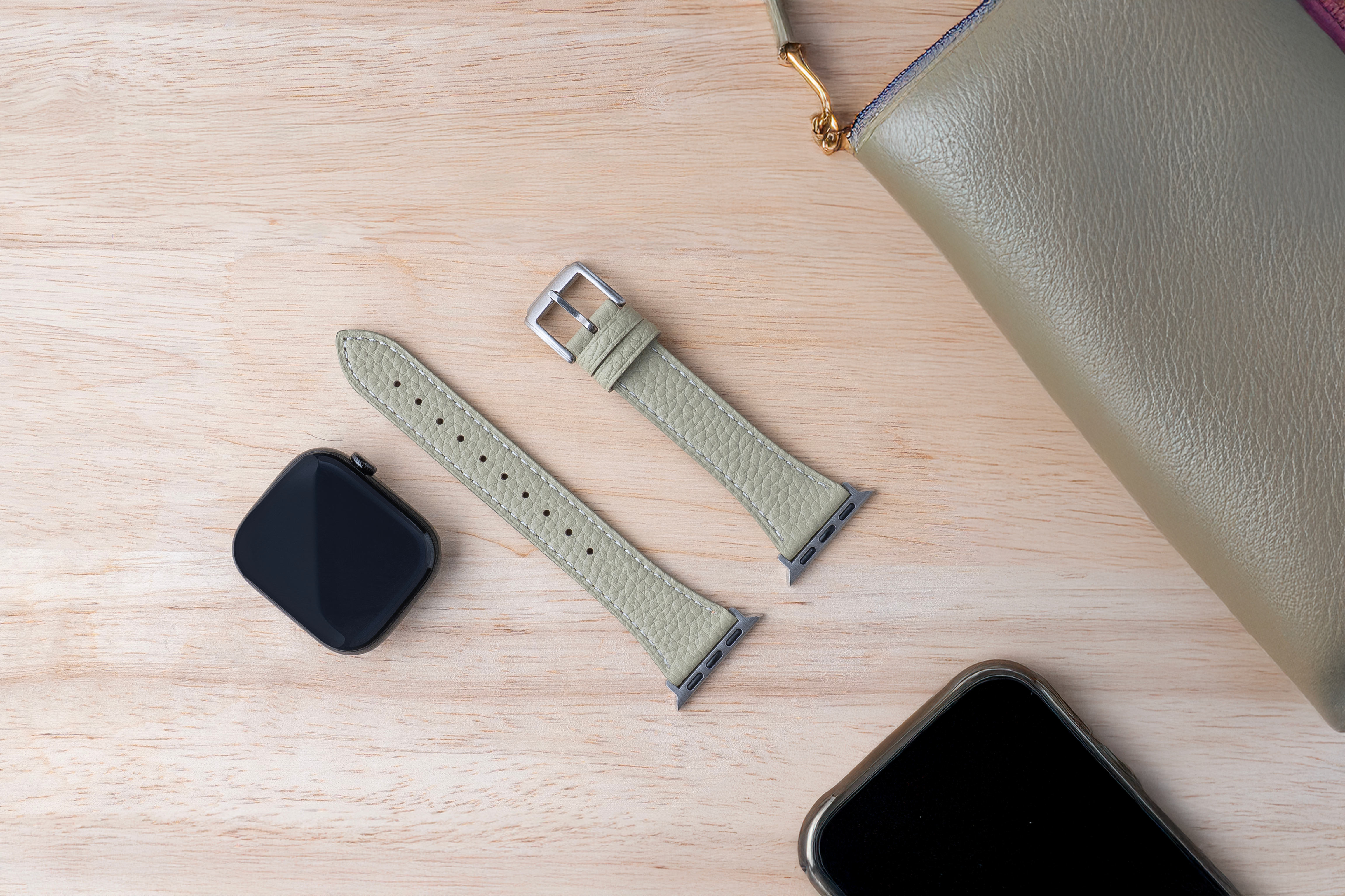 Tekne Elegance Leather Band |Milk Tea