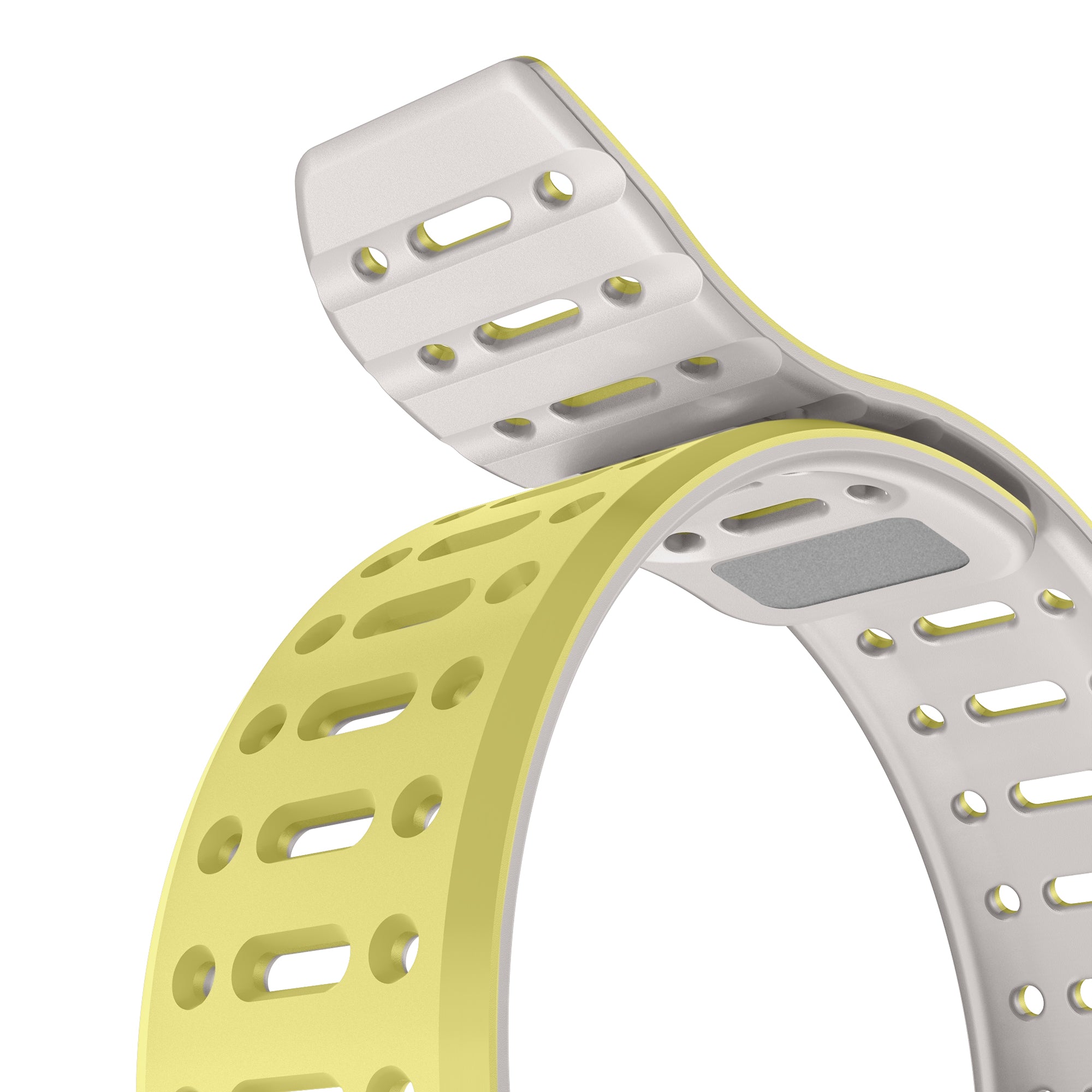 Tekne Combat Silicone Band|Yellow-Grey