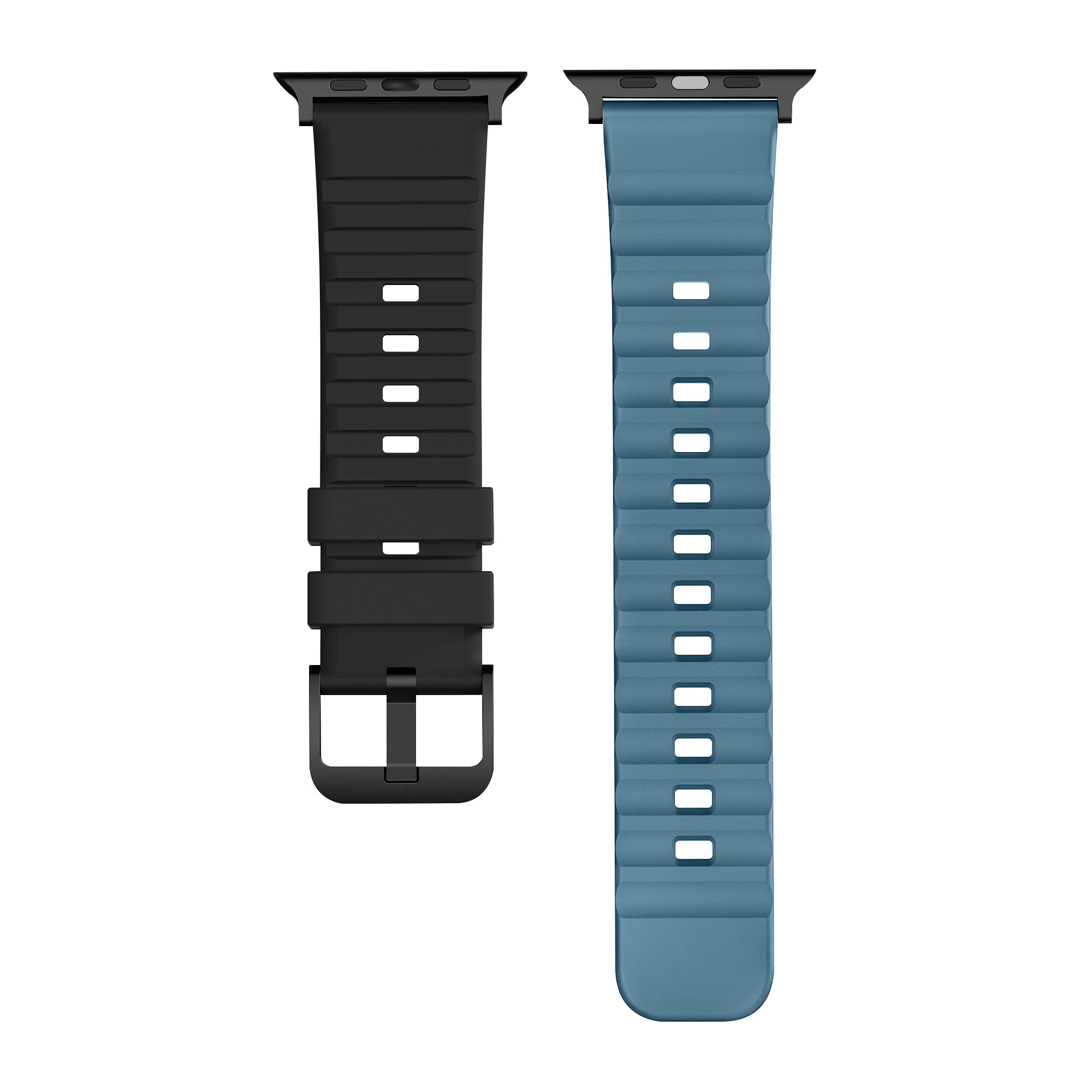 Tekne Classic Silicone Sports Band|Black-Blue