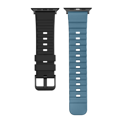 Tekne Classic Silicone Sports Band|Black-Blue