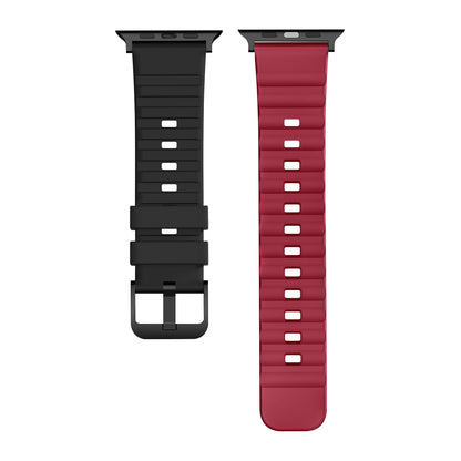 Tekne Classic Silicone Sports Band|Black-Red